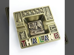 Stijlvolle Draagbare Sleutelhanger 118mm Metalen Asbak gemaakt van gerecycled materiaal