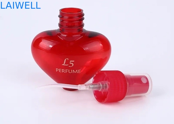 40ML hart Gevormde van de de Nevelcapaciteit van het Douane Draagbare Parfum Plastic het HUISDIERENkruiken met Schroefdeksel