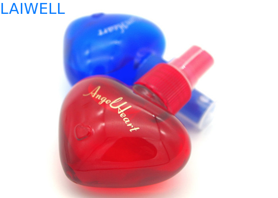 40ML hart Gevormde van de de Nevelcapaciteit van het Douane Draagbare Parfum Plastic het HUISDIERENkruiken met Schroefdeksel