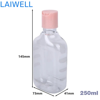 73*41*145MM 250ML Eco de Flessen Opnieuw te gebruiken Plastic Containers van de HUISDIEREN Vierkante Transparante Lotion voor Huisorganisatie