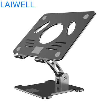270*245*70MM Zilveren Regelbare Ergonomische Laptop van het Aluminiummetaal Tribune met Geventileerd Ontwerp