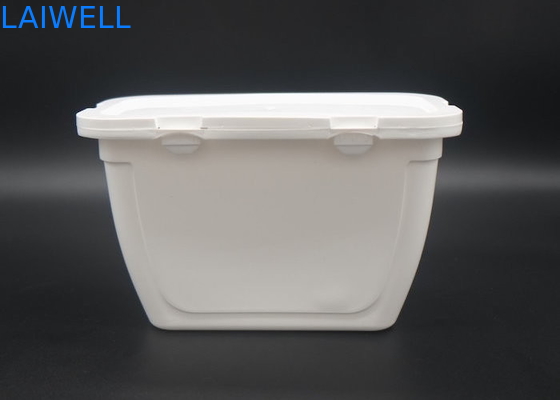 Witte van de het Geldoos van de Kleurenwasserij Duurzame PE de Opslagdoos van de Plastic Containers Detergent Fles