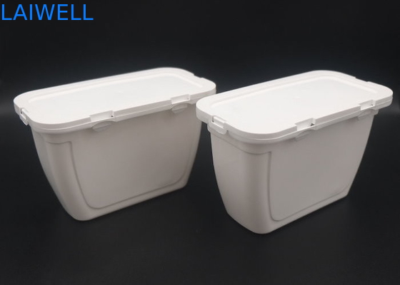 Witte van de het Geldoos van de Kleurenwasserij Duurzame PE de Opslagdoos van de Plastic Containers Detergent Fles