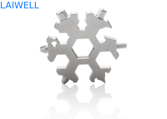 60*60*6MM Multifunktioneel roestvrij staal EDC-gereedschapskaart Sandblasting Metalen flesopener Op maat gemaakt