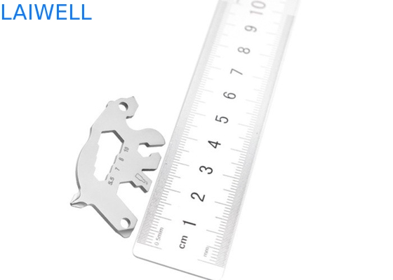 55 mm lichtgewicht en dierlijk ontwerp metalen flesopener Duurzaam item roestvrij staal veelzijdig EDC-gereedschapskaart