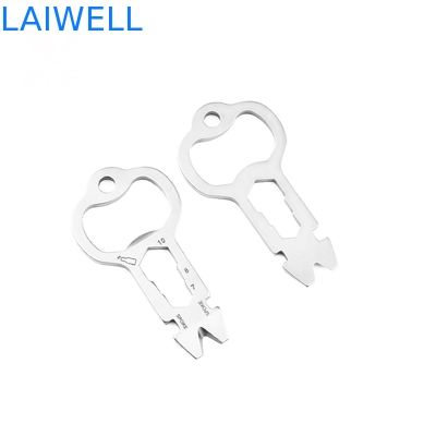 Custom lichtgewicht 60mm Duurzaam roestvrij staal Multifunctionele EDC Tool Card Metalen flesopener