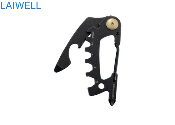 74*35*6MM Precision Sandblasting 420 roestvrij staal Mini Multi-Purpose EDC Tool Card Zilveren metalen flesopener