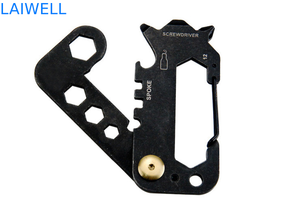 74*35*6MM Precision Sandblasting 420 roestvrij staal Mini Multi-Purpose EDC Tool Card Zilveren metalen flesopener