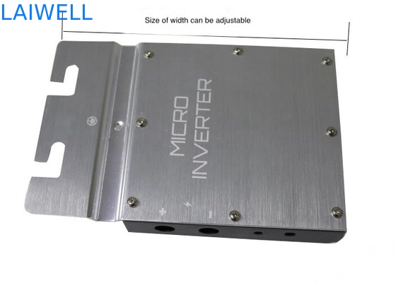 Custom CNC Metal Stamping Zilver Grijs Aluminium Elektronisch Micro Inverter Housing Bewerkingsonderdelen