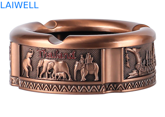 82*32mm Kleur brons Zin legering Aanpasbaar Draagbaar Metalen Giet Asbak