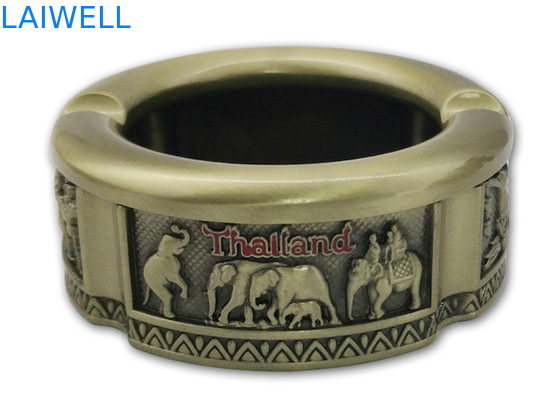 82*32mm Kleur brons Zin legering Aanpasbaar Draagbaar Metalen Giet Asbak