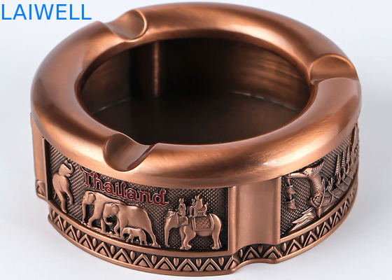 82*32mm Kleur brons Zin legering Aanpasbaar Draagbaar Metalen Giet Asbak