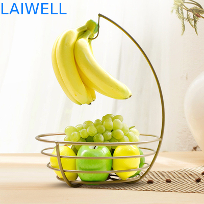 Hoogverkochte metalen huishoudelijke artikelen 37*27cm Champagne bakvernis ijzeren creatieve fruitplaat met aangepast ontwerp