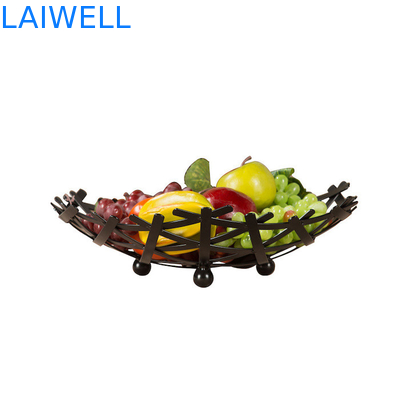 Gepersonaliseerd metalen huishoudelijk spul 35*9CM Brons Bakken Creatieve ijzeren kunst Fruit Tray