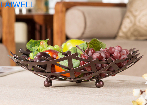 Gepersonaliseerd metalen huishoudelijk spul 35*9CM Brons Bakken Creatieve ijzeren kunst Fruit Tray