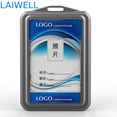 74*110*18MM Aanpasbaar Grijze kleur RFID Aluminium Kaart Portemonnee Ondersteuning Branding Aanpasbaar Multifunctioneel