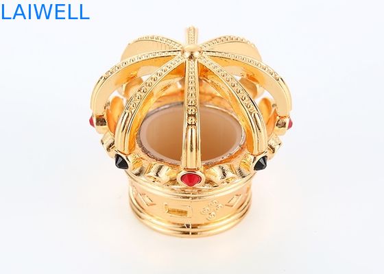 Polijsten Luxe Goudkleurige Design Kroon Parfumfles Doppen  Milieuvriendelijk Zinklegering Materiaal en Past op de Meeste Parfumflessen