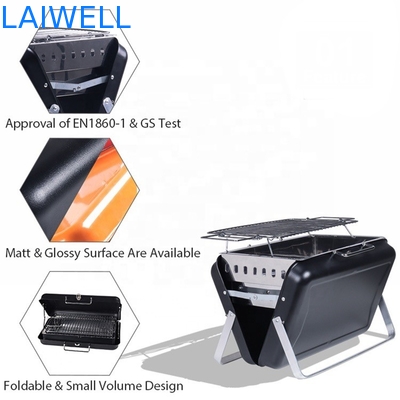 40.5*27.5*9cm Verchroomd Staal Draagbaar Kamperend Oven Foldable Charcoal Grill