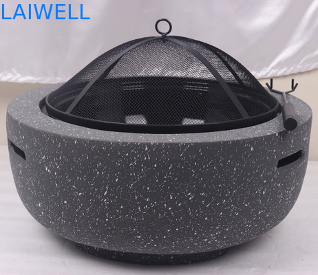 MGO Steenontwerp 59.5*34.5cm Kuil van de de Grill de Draagbare Barbecue van de Staalbarbecue