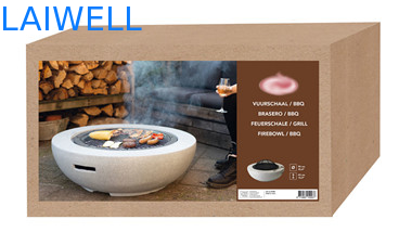 MGO Steenontwerp 59.5*34.5cm Kuil van de de Grill de Draagbare Barbecue van de Staalbarbecue