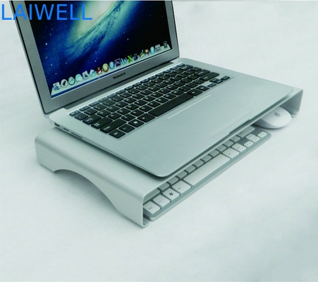 Stempelpers die 3.5mm Metaallaptop Laptop van het Bureaualuminium Tribune Regelbare Hoogte stempelen
