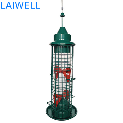 De groene Gelaste Antieekhoorn van Mesh Hanging Bird Feeders Automatic van de Staaldraad