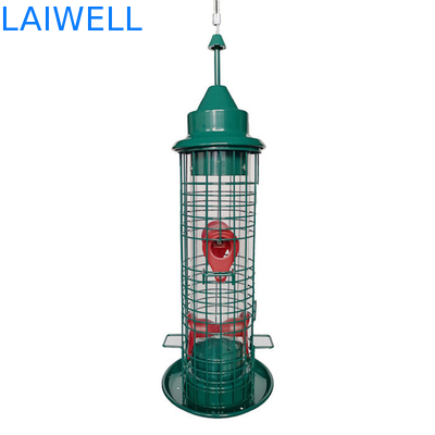 De groene Gelaste Antieekhoorn van Mesh Hanging Bird Feeders Automatic van de Staaldraad
