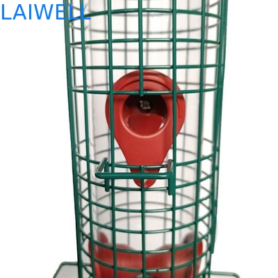 De groene Gelaste Antieekhoorn van Mesh Hanging Bird Feeders Automatic van de Staaldraad