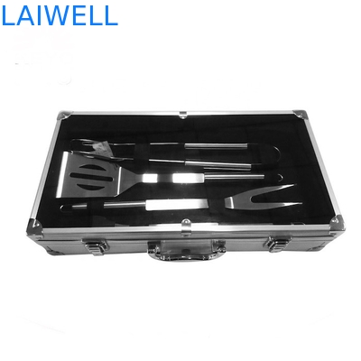 De Grill van de het Roestvrije staalbarbecue van BARBECUEtoebehoren 10PCS 304 met Aluminiumgeval