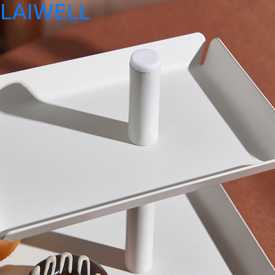Roestvrij Ijzer die Drie Laagfruit Tray Metal Houseware Luxury stempelen