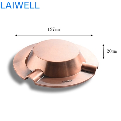 Van het het Email Uitstekende Draagbare Asbakje van de zinklegering de Lasergravure Logo Purse Ashtray