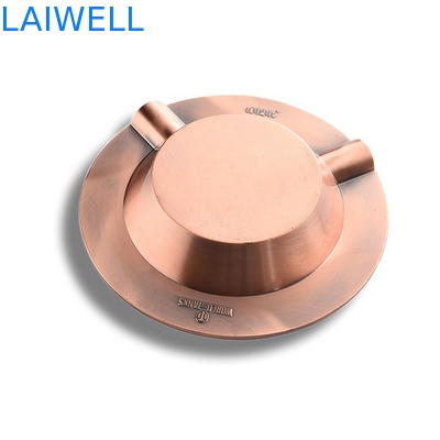 Van het het Email Uitstekende Draagbare Asbakje van de zinklegering de Lasergravure Logo Purse Ashtray