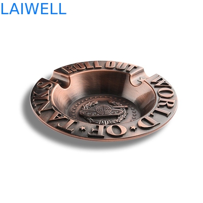 Van het het Email Uitstekende Draagbare Asbakje van de zinklegering de Lasergravure Logo Purse Ashtray