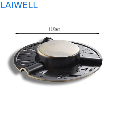 Aangepaste Rohs 118mm Rond Metaalasbakje/Draagbaar Sigaretasbakje