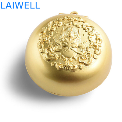Plateren Dia 40mm van de luxe het Gouden Kleur Aangepaste het Asbakje van de Metaalzak