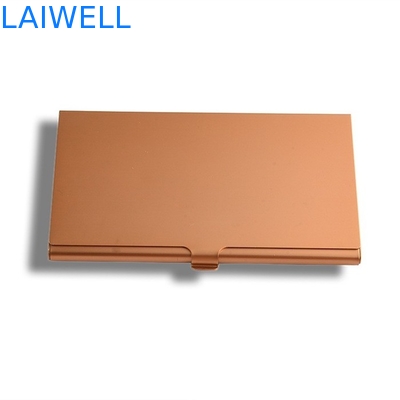 Modern vereenvoudig 94*60mm de Portefeuilles van de Aluminiumkaart Anodiserend Gouden Kleur