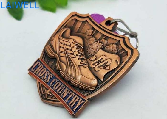 Van de het Zinklegering van de zandstralenhulp het Metaalmedaille voor het Runnen van Gebeurtenis