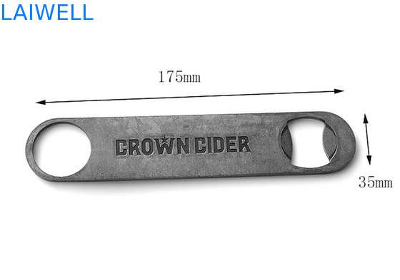 Het stempelen van Roestvrij staalFlesopener met Logo Lathe Machining 175*35mm