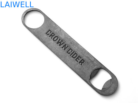 Het stempelen van Roestvrij staalFlesopener met Logo Lathe Machining 175*35mm