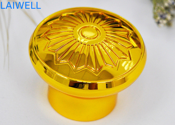 De gouden van de het Zinklegering van het Kleurenplateren Bovenkanten van de het Parfumfles met 17.2mm Binnen