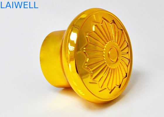 De gouden van de het Zinklegering van het Kleurenplateren Bovenkanten van de het Parfumfles met 17.2mm Binnen