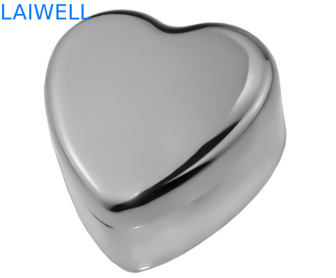 Houseware van het het Platerenmetaal van PVD de Zilveren Roestvrije Doos van het Hartjuwelen van de Zinklegering