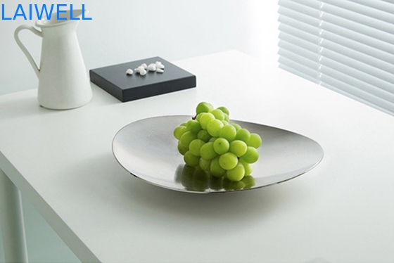 Van de het Fruitplaat van het dessertbassin SS304 het Metaalhouseware Zand het Oppoetsen