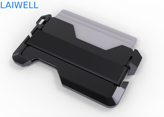 63*95MM Multifunctionele zilveren anodiserende RFID blokkerende aluminium portemonnee creditcardhouder