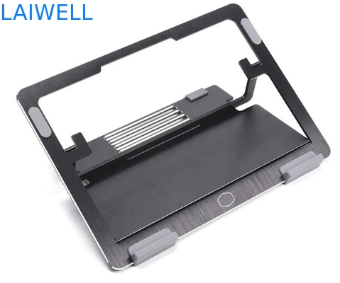 De draagbare Aluminiumlaptop Tribune van Tray Brushed Finishing Foldable Laptop