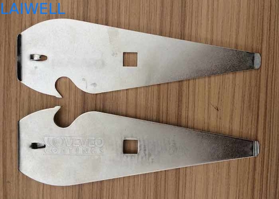 CNC-metalen stempelen 140*29mm Custom Punch Press Stempelen Zilveren Zand Blasting Metal Iron Paint Can Opener Voor Wereldwijde Markt
