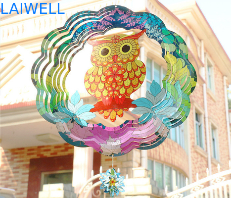 Van de de Windspinner van Owl Nordic Style Stainless Steel Roterende Dikte 0.5mm