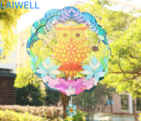 Van de de Windspinner van Owl Nordic Style Stainless Steel Roterende Dikte 0.5mm