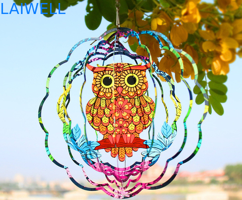 Van de de Windspinner van Owl Nordic Style Stainless Steel Roterende Dikte 0.5mm