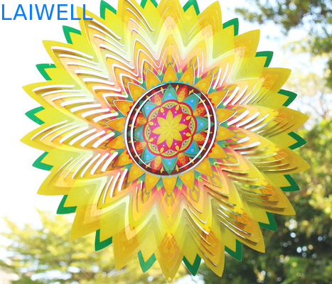 Heldere van de de Tuinwind van het Bloemroestvrije staal de Spinner Creatieve Noordse Stijl